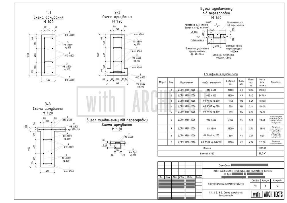 Проєкт конструкцій будівлі