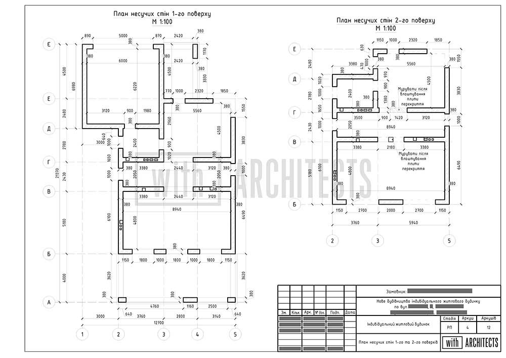 Проєкт конструкцій будівлі